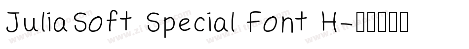 JuliaSoft Special Font H字体转换